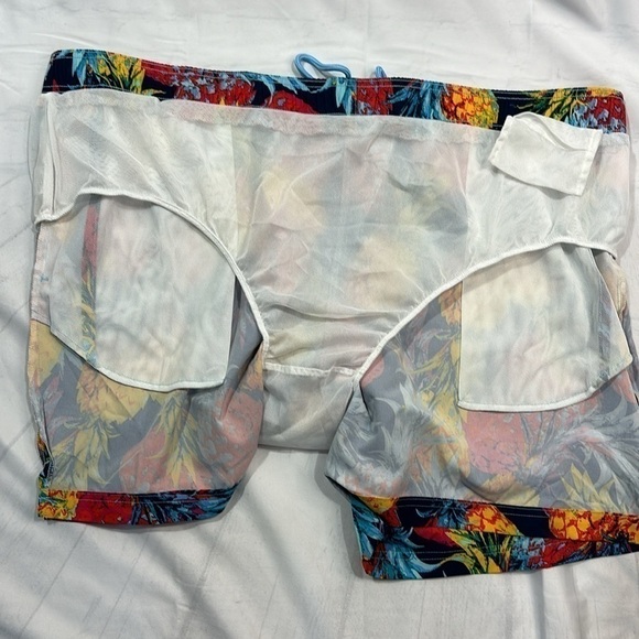 Men’s Pineapple Swim Trunks Size 3XL (48-50) - Picture 4 of 8